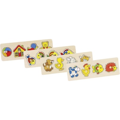 Goki Дървен пъзел с дръжки Goki - Асортимент (57516)