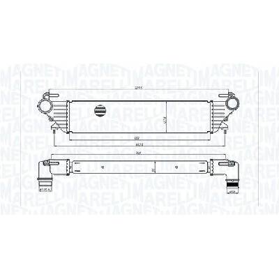 CHLADIČ TURBA, INTERCOOLER MAGNETI MARELLI 351319205530