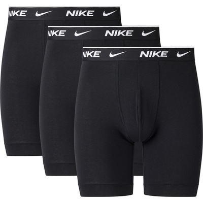 Nike Мъжки боксерки Nike 3 Pack Long Boxers Mens - Black