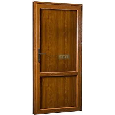 OKNOSTYL.cz REHAU Smartline+ plné pravé Bílá/Zlatý dub 98 x 208 cm