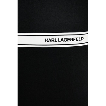 Karl Lagerfeld Памучна тениска Karl Lagerfeld в черно с принт A3M46001 (A3M46001)