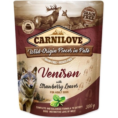 CARNILOVE Adult Venison with Strawberry Leaves 300 g