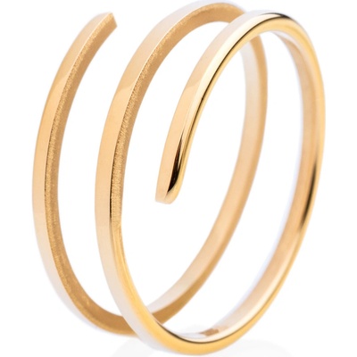 Franco Bene Zamotaný prsten pozlacený 329