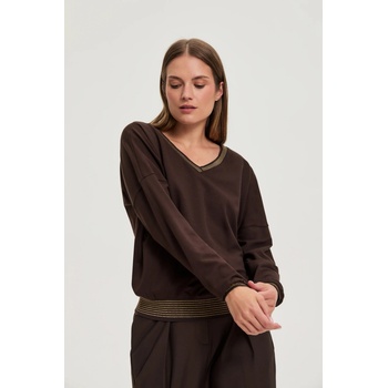 Moodo Кафяв суитшърт със златни детайли Moodo Moodo | Kafyav | ЖЕНИ | XS