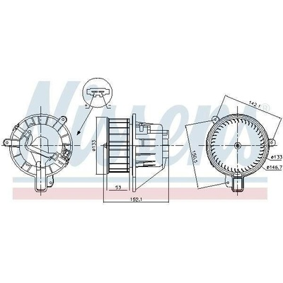 vnitřní ventilátor NISSENS 87546