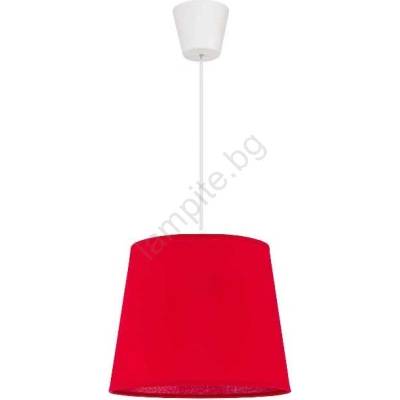 Duolla - Пендел SOLO 1xE27/40W/230V Ø 24 см червен (DU7204)