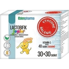 EdenPharma Lactobifik Junior 2x 30 žuvacích tabliet + 40 tabliet Vitamín C