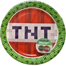 Papierové taniere minecraft 23cm, Procos