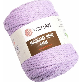 Image 1 of YARNART Macrame Rope 5 mm 85 m 765 Lilac юта (Macrame Rope 5 mm 765)