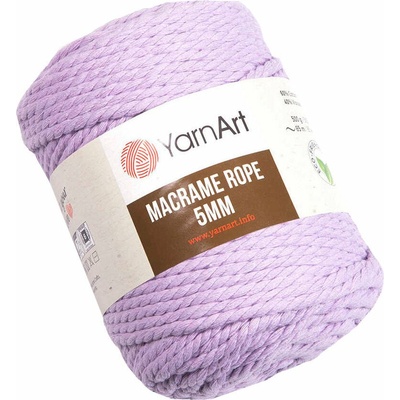 YARNART Macrame Rope 5 mm 85 m 765 Lilac юта (Macrame Rope 5 mm 765)