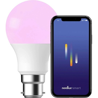 Nordlux Chytrá RGB žárovka B22 8W 2200-6500K pískované sklo