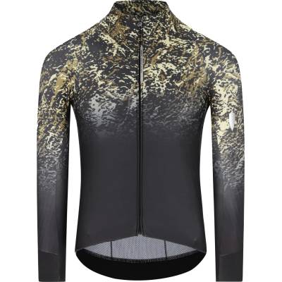 Q36.5 Мъжка фланелка с дълъг ръкав за колоездене Q36.5 Gregarius Hybrid Alpi Camo Long Sleeve Jersey Cycling jersey - Black (056-3788-0111)