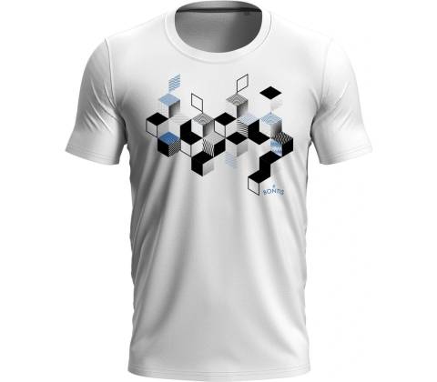 Bontis tričko Cubes biele
