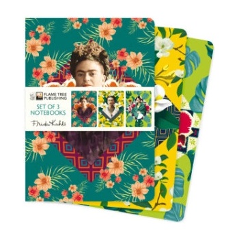 Flame Tree Publishing Frida Kahlo Set of 3 Standard Notebooks