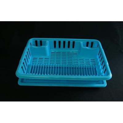 Odkapávač s podnosem podlouhlý plast mix barev
