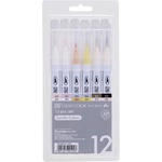 ZIG Clean Color Pensel Pen меки цветове комплект от 12 бр (RB-6000AT/12VB)