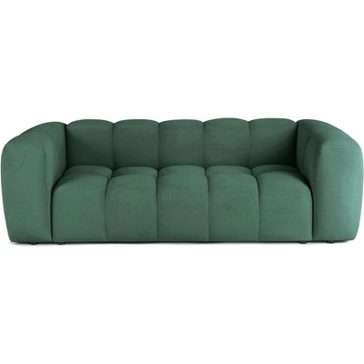 Bonami Зелен кадифен диван 225 cm Cube - Bonami Selection (CUBE3SEATERGREEN)