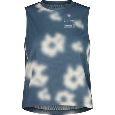 Maloja Дамска фланелка с къс ръкав за колоездене Maloja Women's WallbergM. Cycling jersey - Dusty Blue Shadow (156-3059-0213)