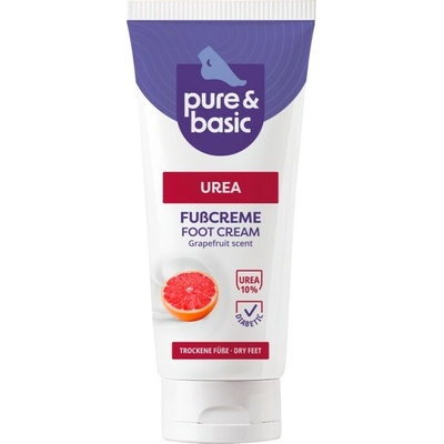 Pure & Basic krém na nohy s ureou 10 % a vůní grapefruitu 100 ml