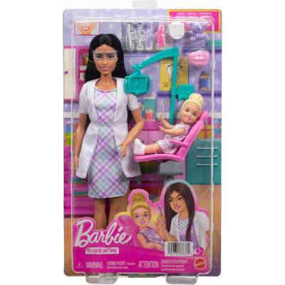 Barbie Zubárska sada 2 brunetka JMK15