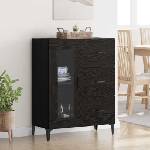vidaXL Служебен шкаф с чекмедже Черния дъб 69, 5 x 34 x 90 см (880844)