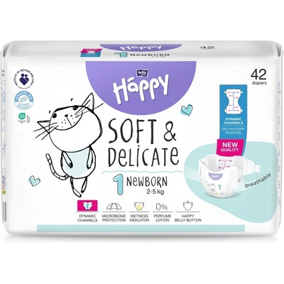 Happy Soft & Delicate Newborn 1 2-5 kg jemné