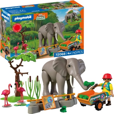 Playmobil 72068 Slon s ošetrovateľom