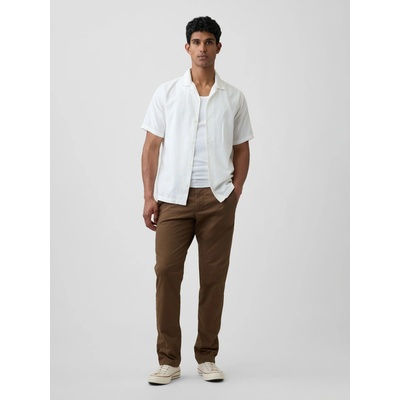 GAP Khaki nohavice Slim hnedá
