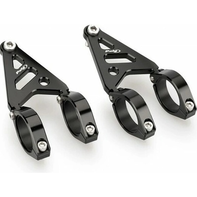 PUIG Clamp set PUIG LUMEN LED 20877N d 35-37cm + suport for headlights čierna