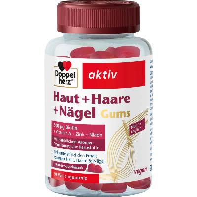 Doppelherz aktiv Haut + Haare + Nägel Gums - 60 дъвки