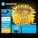 Aigostar LED Vonkajšia vianočná reťaz 100xLED 8 funkcií 13m IP44 teplá biela AI0445