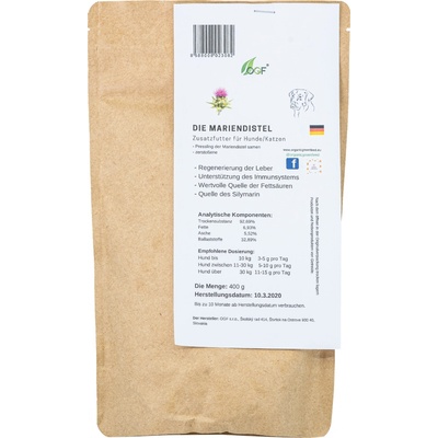 OGF Ostropestrec mariánsky drť pre psa a mačku 1 kg
