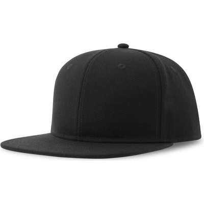 Atlantis Headwear Snap Back-S 6 panelová baseballová COT-33025500299 Černá
