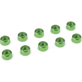 Revtec Подложка за цилиндрична глава M3/8mm алуминий зелена (10)