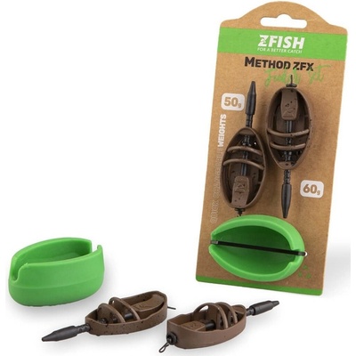Zfish Sada Krmítok Method Feeder Set ZFX + Formička - 50 g a 60 g