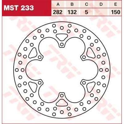 TRW MST233 brzdový kotouč, přední YAMAHA XV 1100 VIRAGO rok 86-99