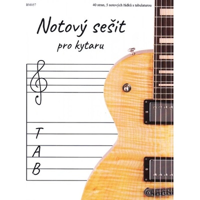 Notový sešit pro kytaru A4 – Zboží Dáma
