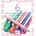 DJECO - Блестящи флумастери - Сладки цветове - 6 цвята (DJ08877)