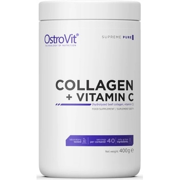 OstroVit Collagen + Vitamin C, неовкусен, 400 g, OstroVit