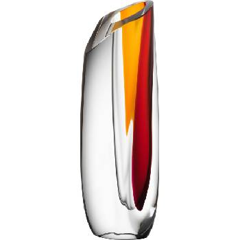 Kosta Boda Ваза Saraband 36 см червено-оранжев (7041905)
