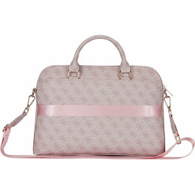 Guess Bag 4G Zipper Pocket Triangle Logo 15" pink GUCB15P4DPTP