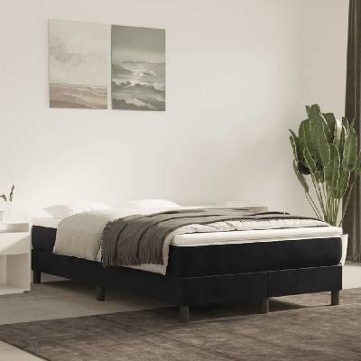 vidaXL 3120764 Rám postele samet / barva Černá
