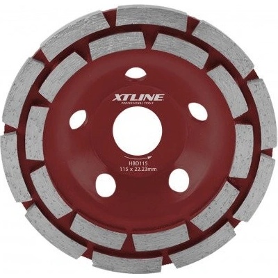 XTline Kotúč diamantový brúsny dvojradý 115 mm HBD115