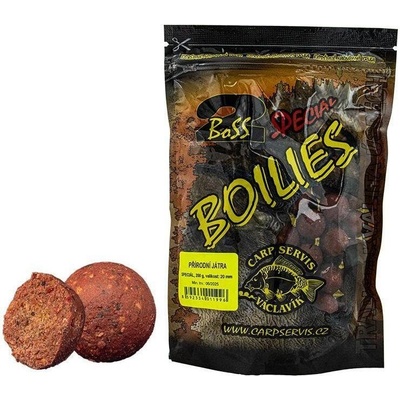 Carp Servis Václavík Boilies Boss2 SPECIÁL 200g 20mm přírodní pečeň