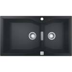 GROHE - Композитна мивка K700 с отвод, 90x50 см, гранитно черна 31658AP0 (31658AP0) Мивка за вграждане