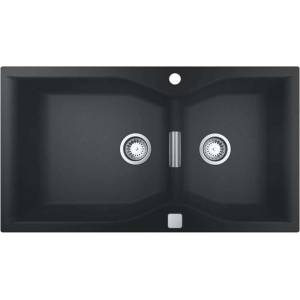 GROHE - Композитна мивка K700 с отвод, 90x50 см, гранитно черна 31658AP0 (31658AP0) Мивка за вграждане