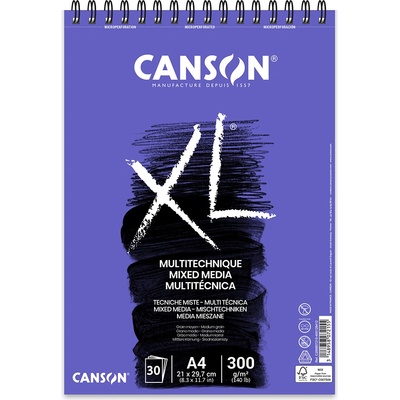 Canson Skicár XL Mix Media 300g m2 30 hárkov A4