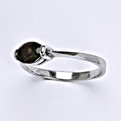 Čištín Stříbrný s přírodním kamenem záhněda VR 115