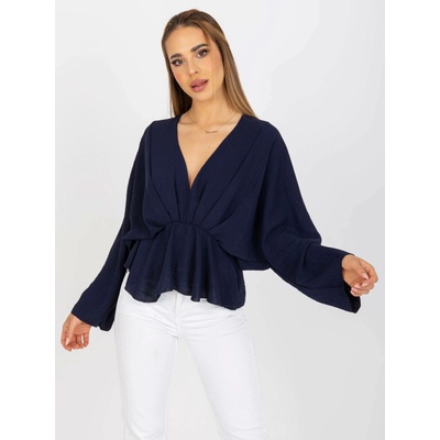 Blouse-DHJ-BZ-11979.67-navy blue