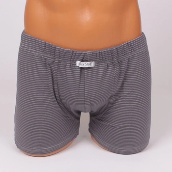 Image 1 of Мъжки боксер в тъмносив цвят с дребно райе